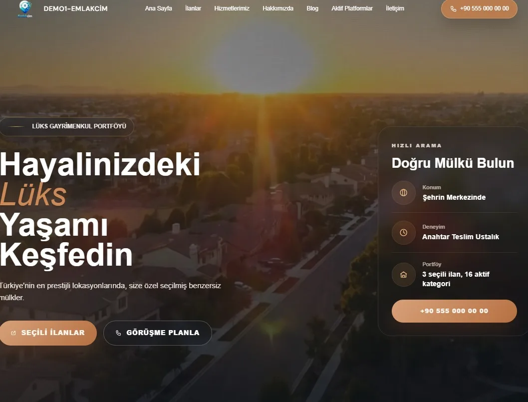 Emlak Web Sitesi 1